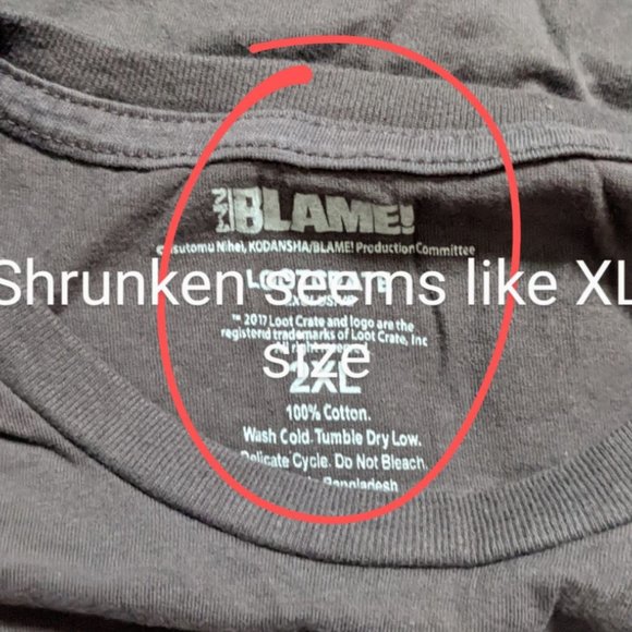 Anime Blame Brown XXL shirt - Picture 4 of 4